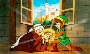 Impa sees Link's hand