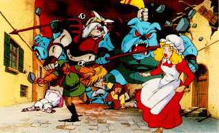 Molblins attack village
